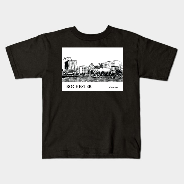 Rochester Minnesota Kids T-Shirt by Lakeric